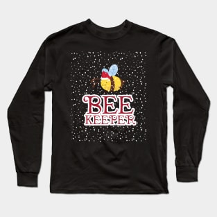 Bee Keeper Christmas Edition Bumble Bees Awareness Long Sleeve T-Shirt